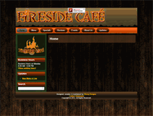 Tablet Screenshot of fireside-cafe.com